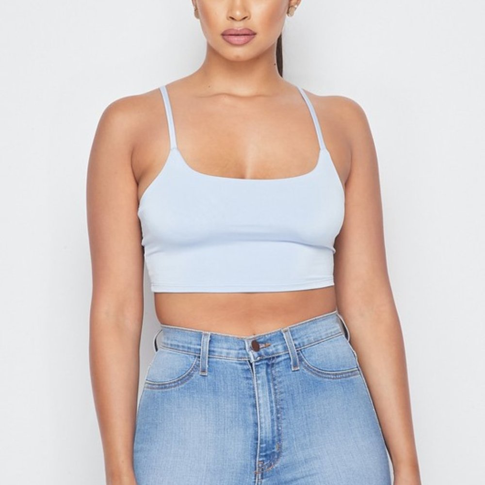 baby blue tank top